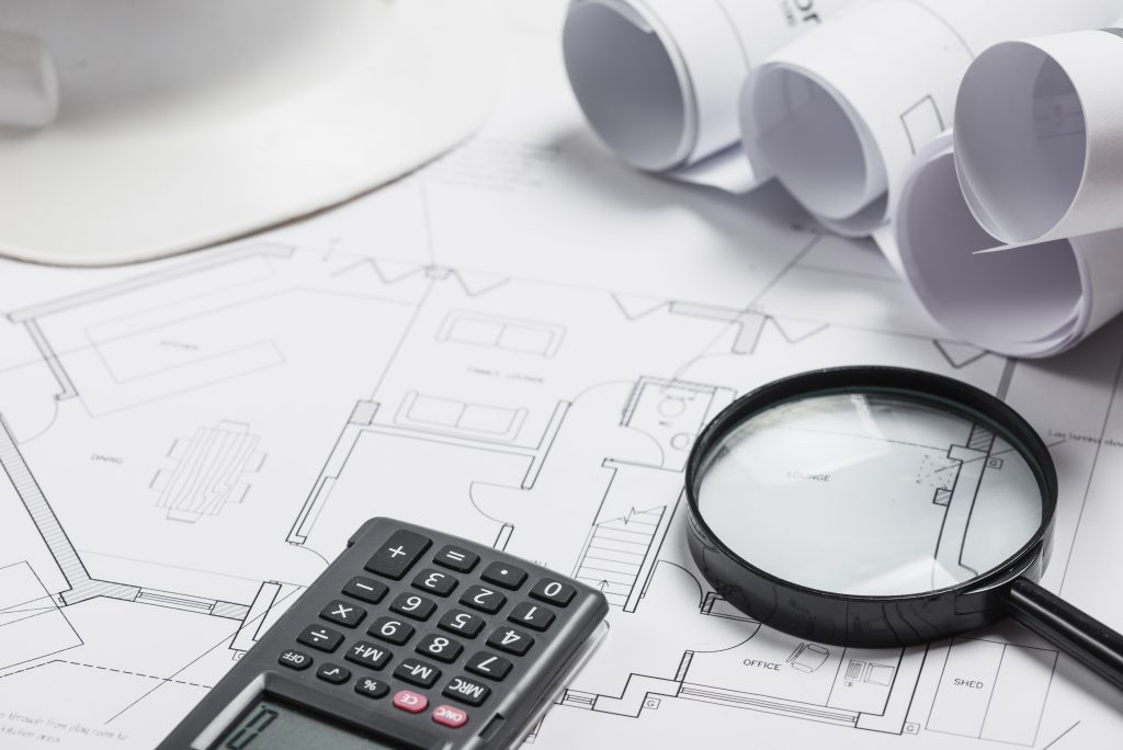 different blueprints supplies office table